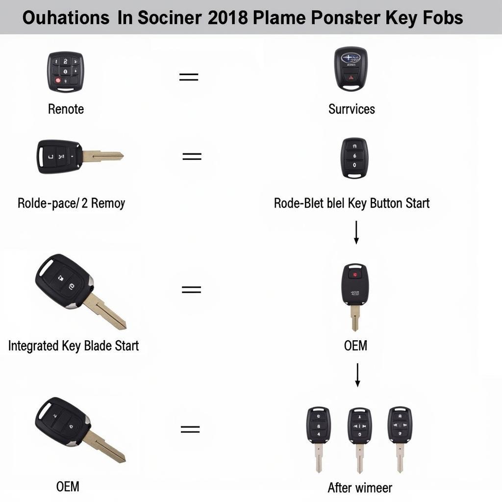 Different 2018 Subaru Outback Key Fob Types