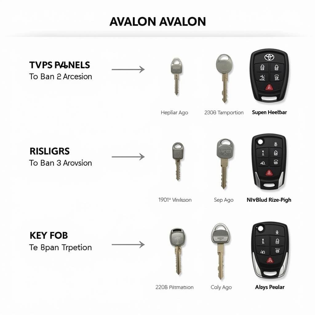 Different Types of 2018 Toyota Avalon Key Fobs