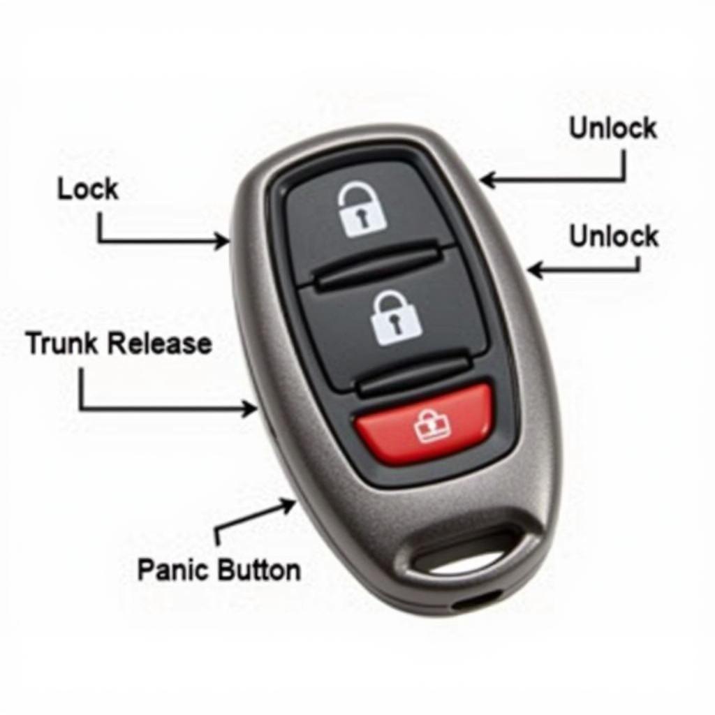 2018 Toyota Camry LE Key Fob Functions: Lock, Unlock, Trunk Release, Panic Button, and Remote Start