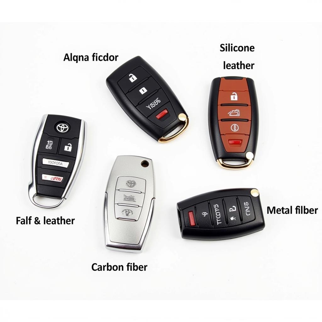 Different Materials for 2018 Toyota Key Fob Covers - Silicone, Leather, Metal, Carbon Fiber