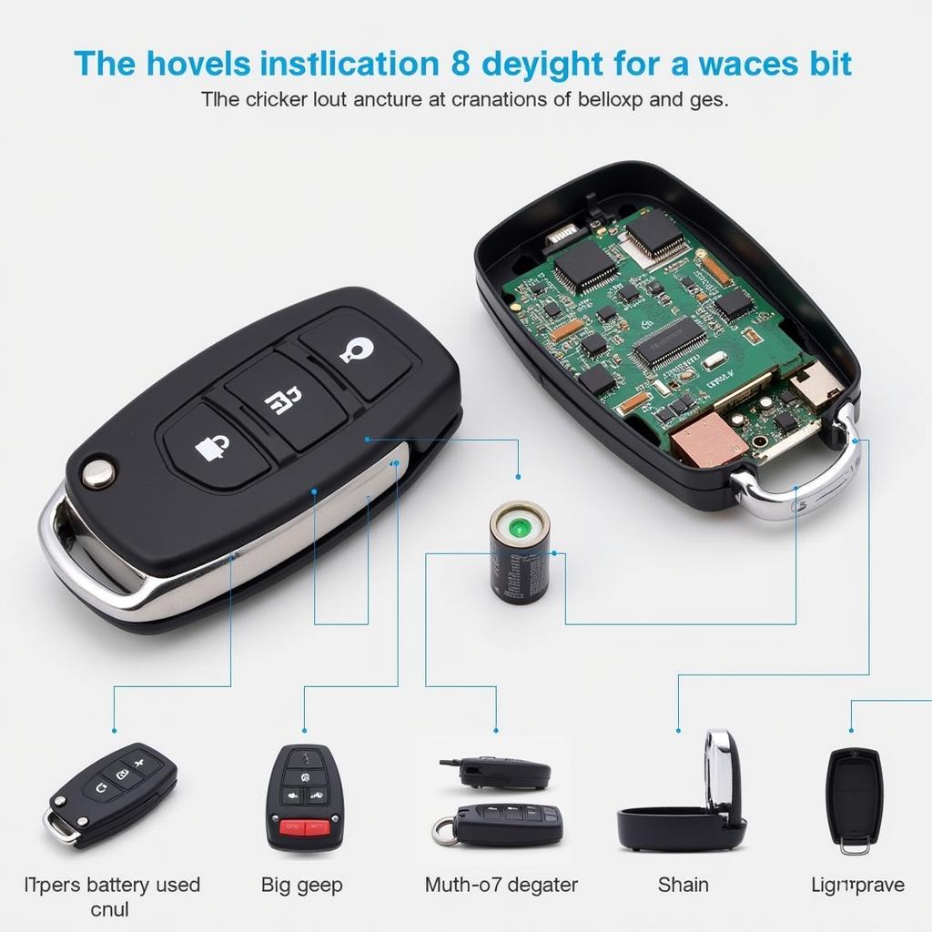 2018 Toyota Prius Prime Key Fob Components: A Detailed View of the Battery Compartment, Buttons, and Internal Circuitry