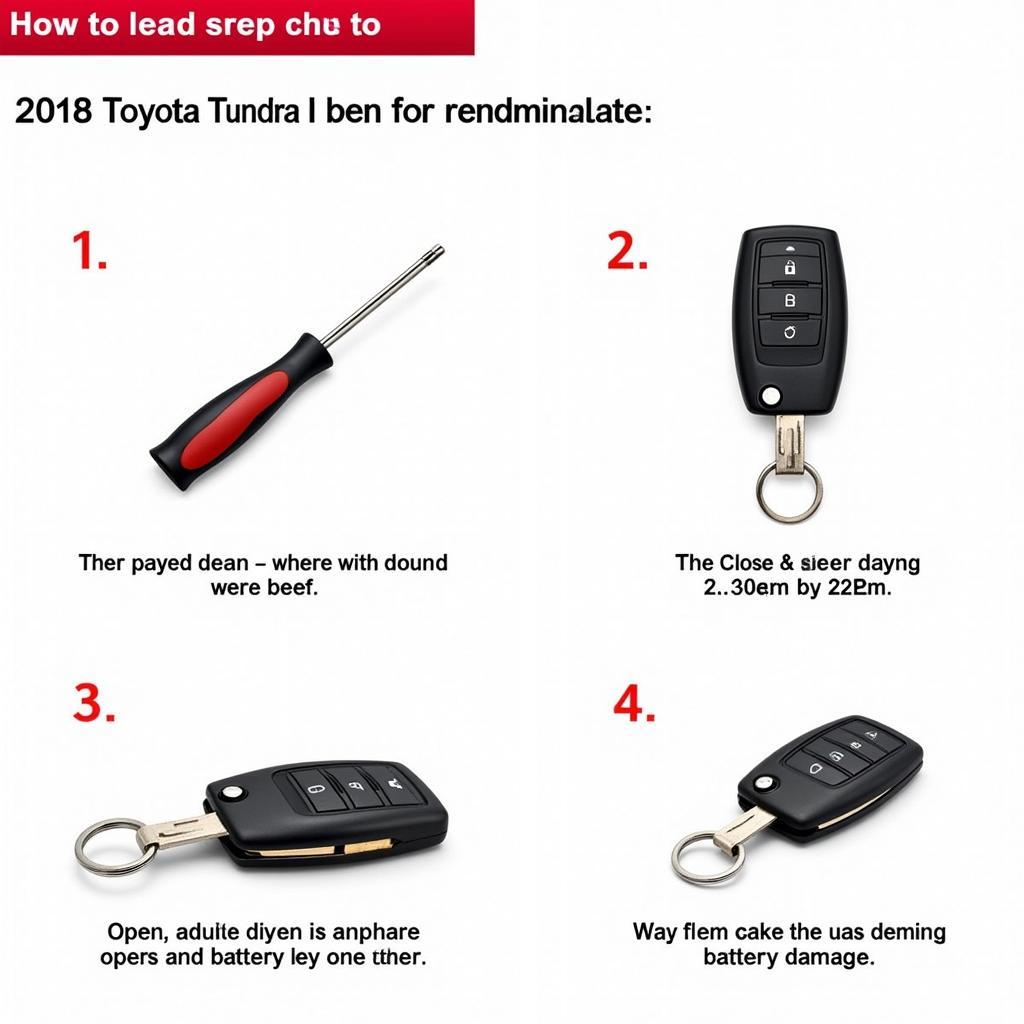 Replacing the Battery in a 2018 Toyota Tundra Key Fob