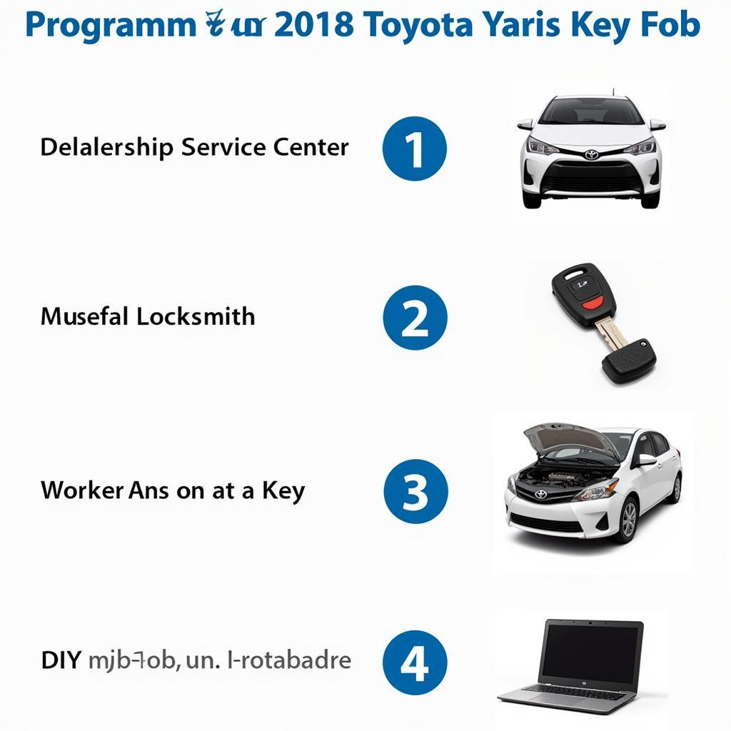 Programming a 2018 Toyota Yaris Key Fob: Dealership, Locksmith, DIY Options