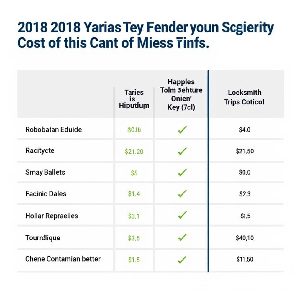 Cost Comparison: 2018 Toyota Yaris Key Fob Replacement at Dealership, Locksmith, Online Retailer