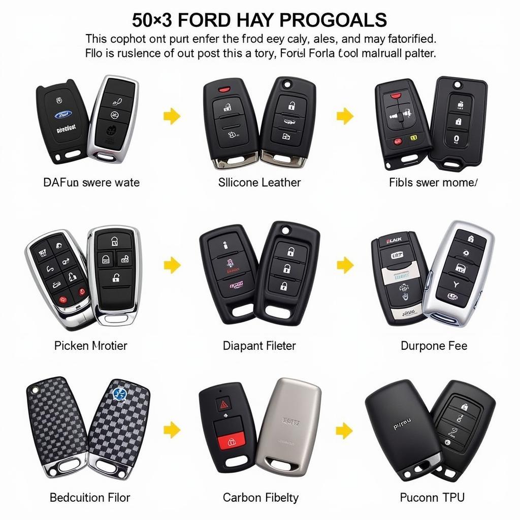 2019 Ford Key Fob Protector Materials: Silicone, Leather, Carbon Fiber, and TPU