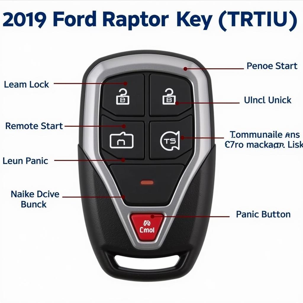 2019 Ford Raptor Key Fob Functions: Lock, Unlock, Remote Start, Panic Button