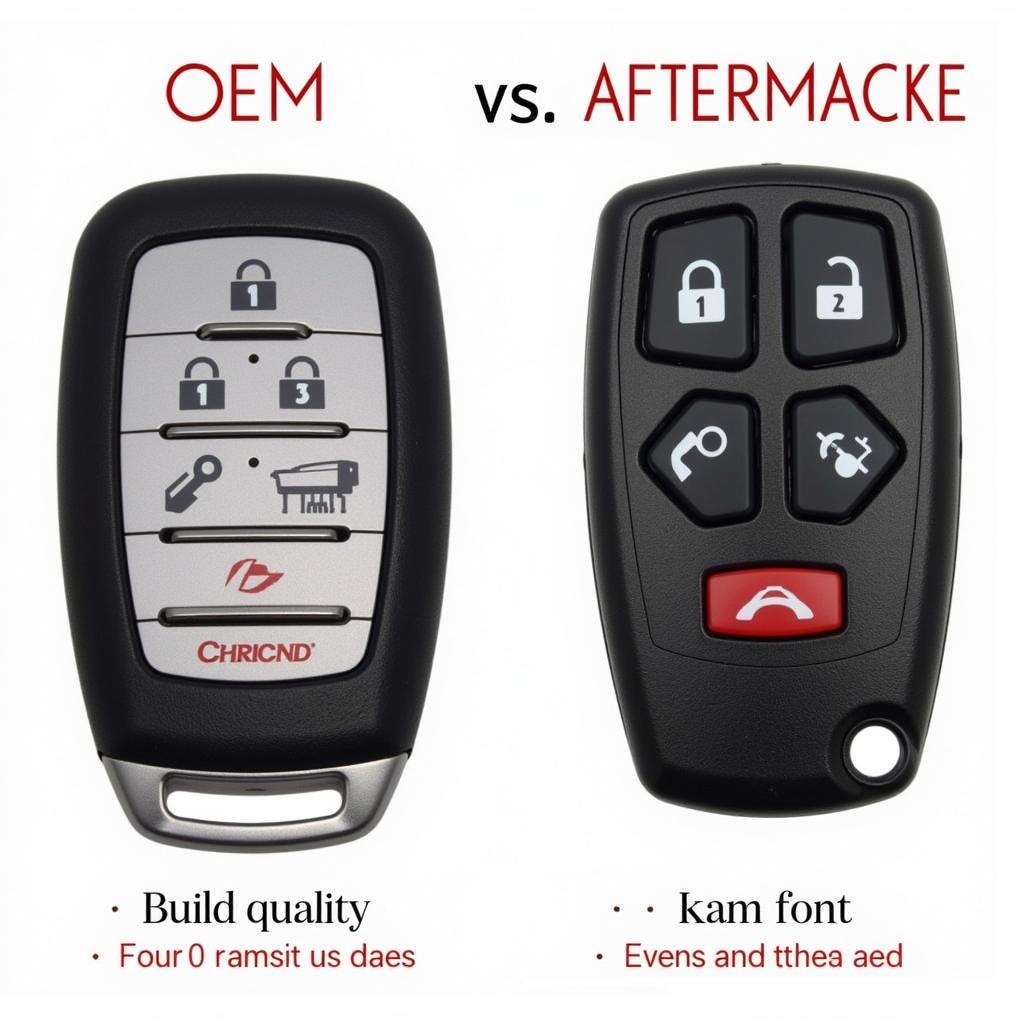 Comparing OEM and Aftermarket Key Fobs