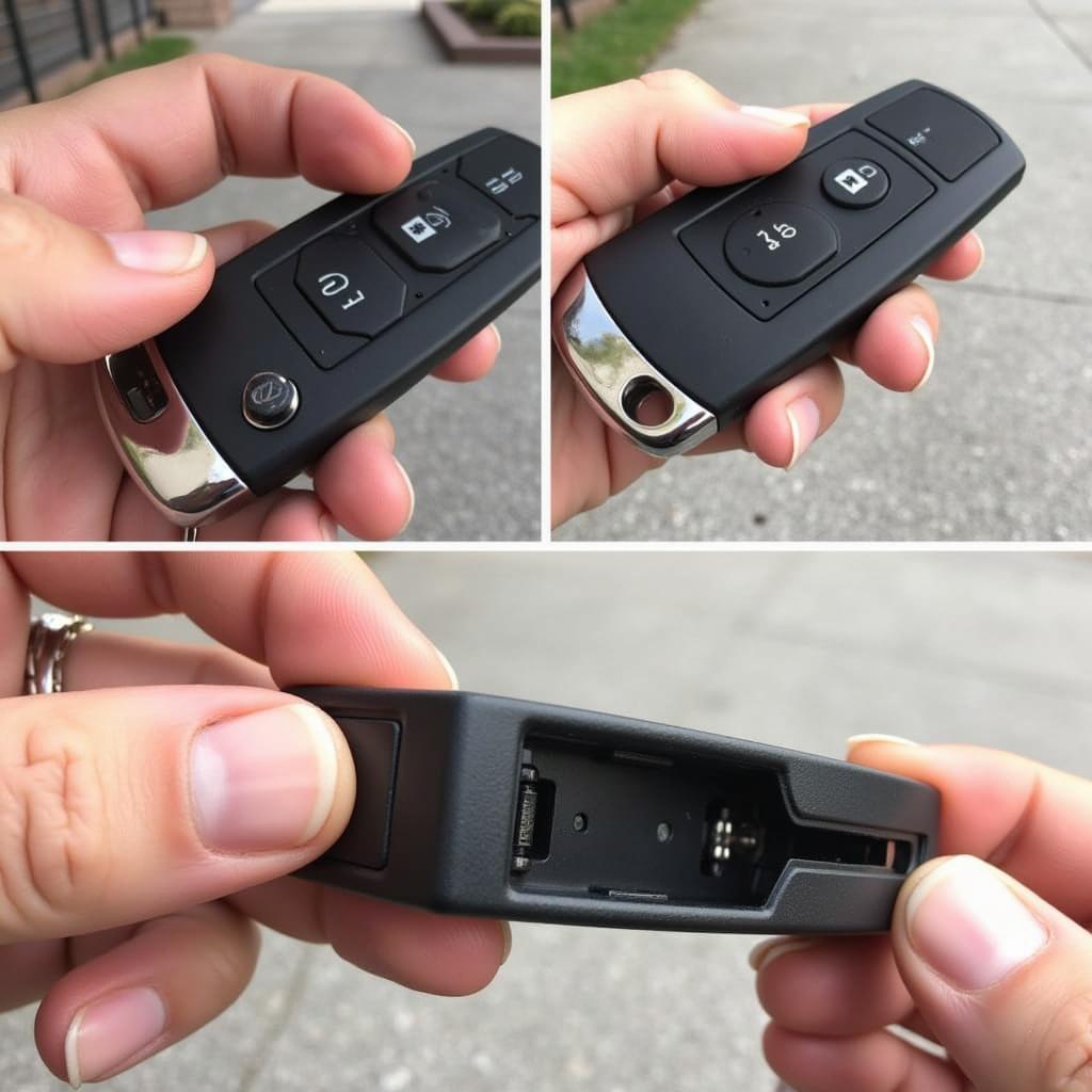 Reassembling the 2019 Lexus UX key fob after battery replacement