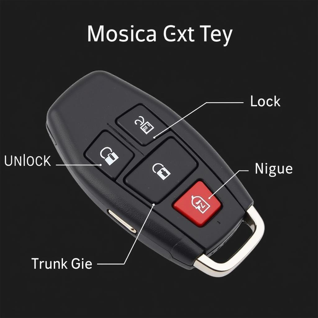 2019 Nissan Altima Key Fob Buttons: Lock, Unlock, Trunk, Panic