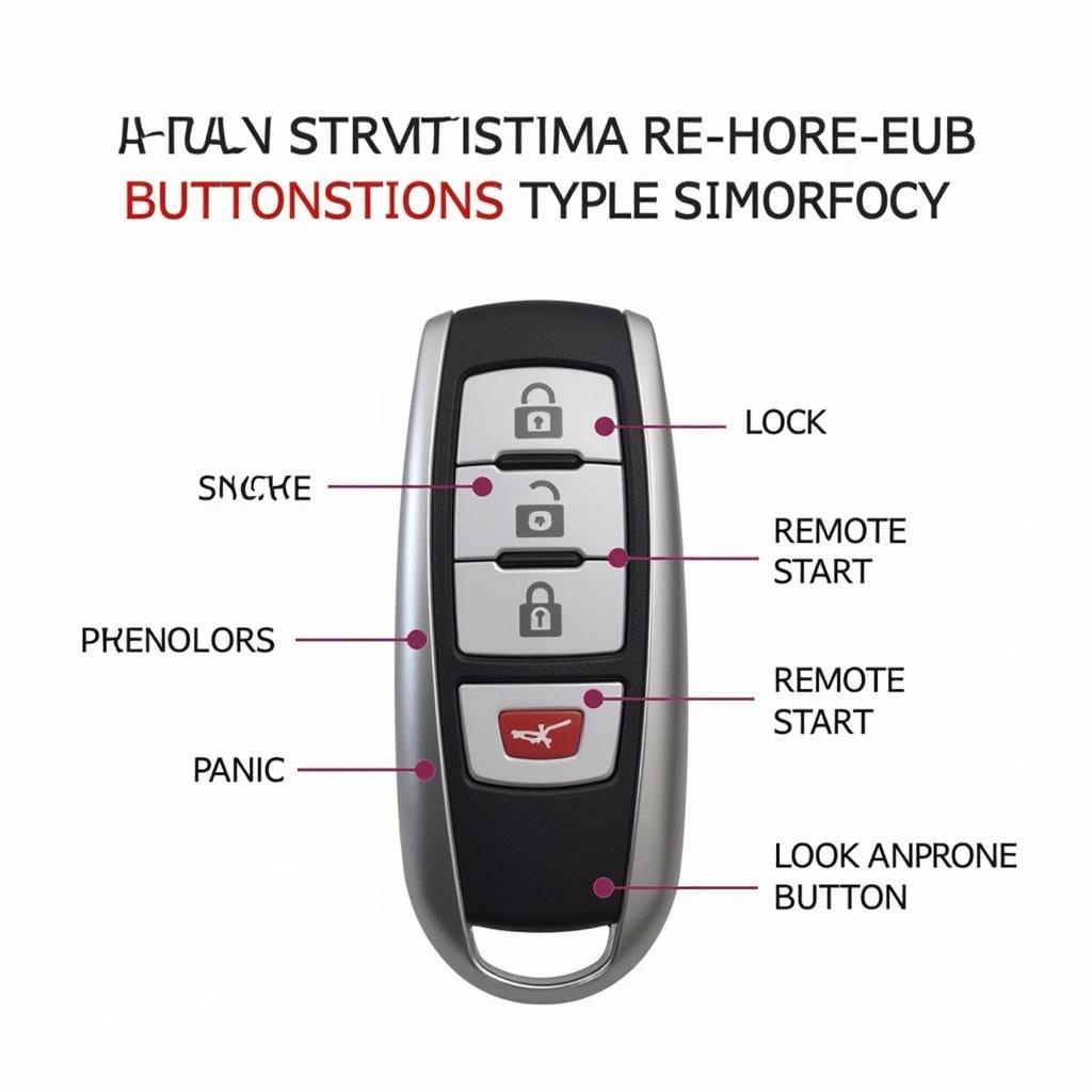 2019 Nissan Murano Key Fob Functions: Lock, Unlock, Remote Start, Panic Button