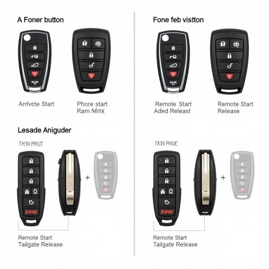 Different 2019 Ram 2500 Key Fob Types