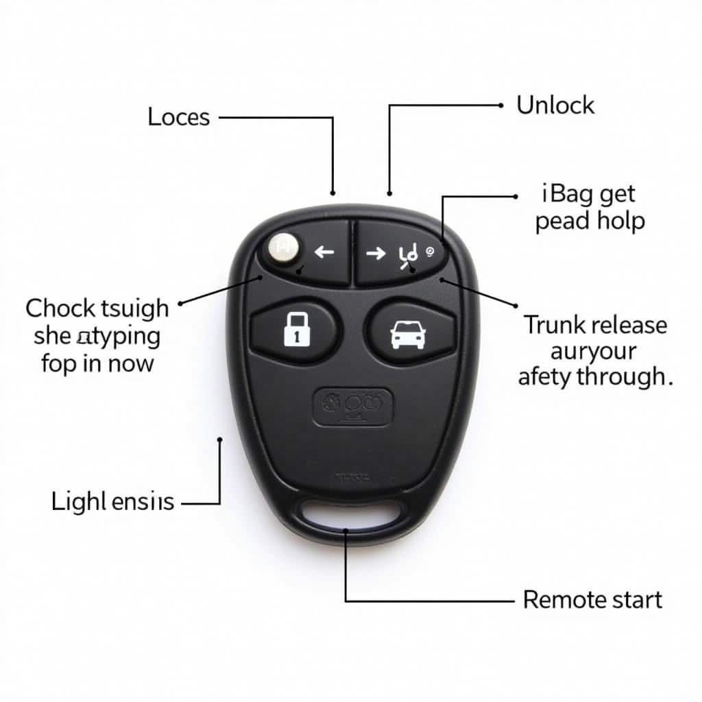 2019 Toyota Avalon Key Fob Functions and Buttons