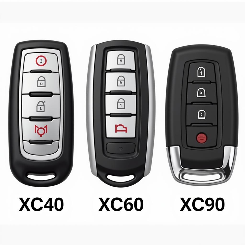 2019 Volvo Key Fob Models: XC40, XC60, XC90