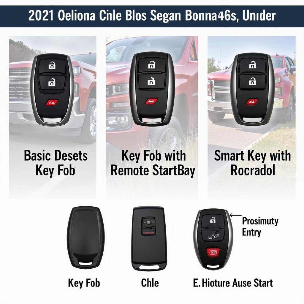 Different Types of 2021 Chevy Silverado Key Fobs