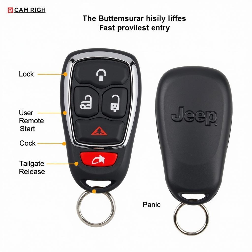 2021 Jeep Gladiator Key Fob Features: Remote Start, Keyless Entry, Tailgate Release, and Panic Button