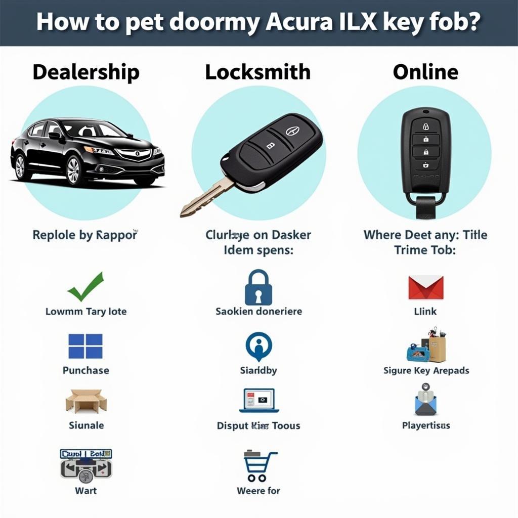 Acura ILX Key Fob Replacement Options - Dealership, Locksmith, and Online