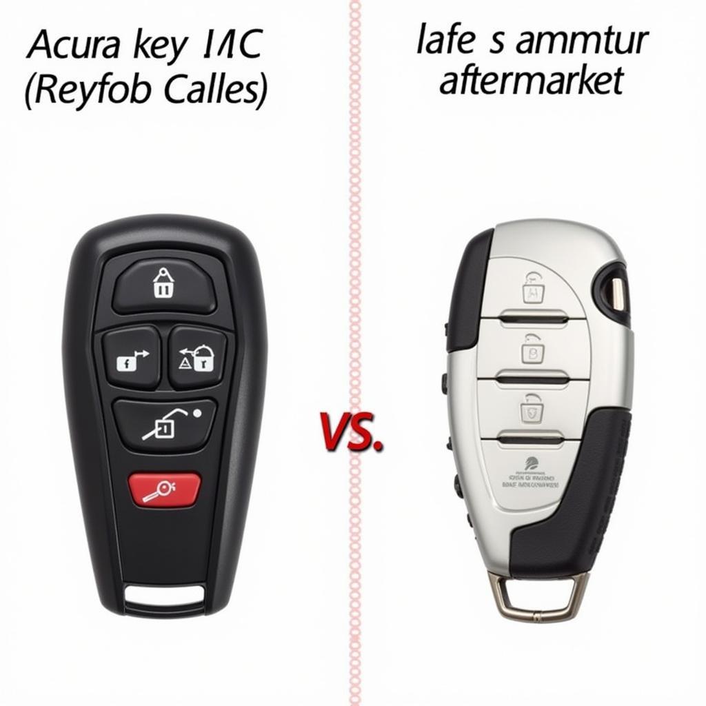 Comparing Genuine and Aftermarket Acura TLX Key Fobs