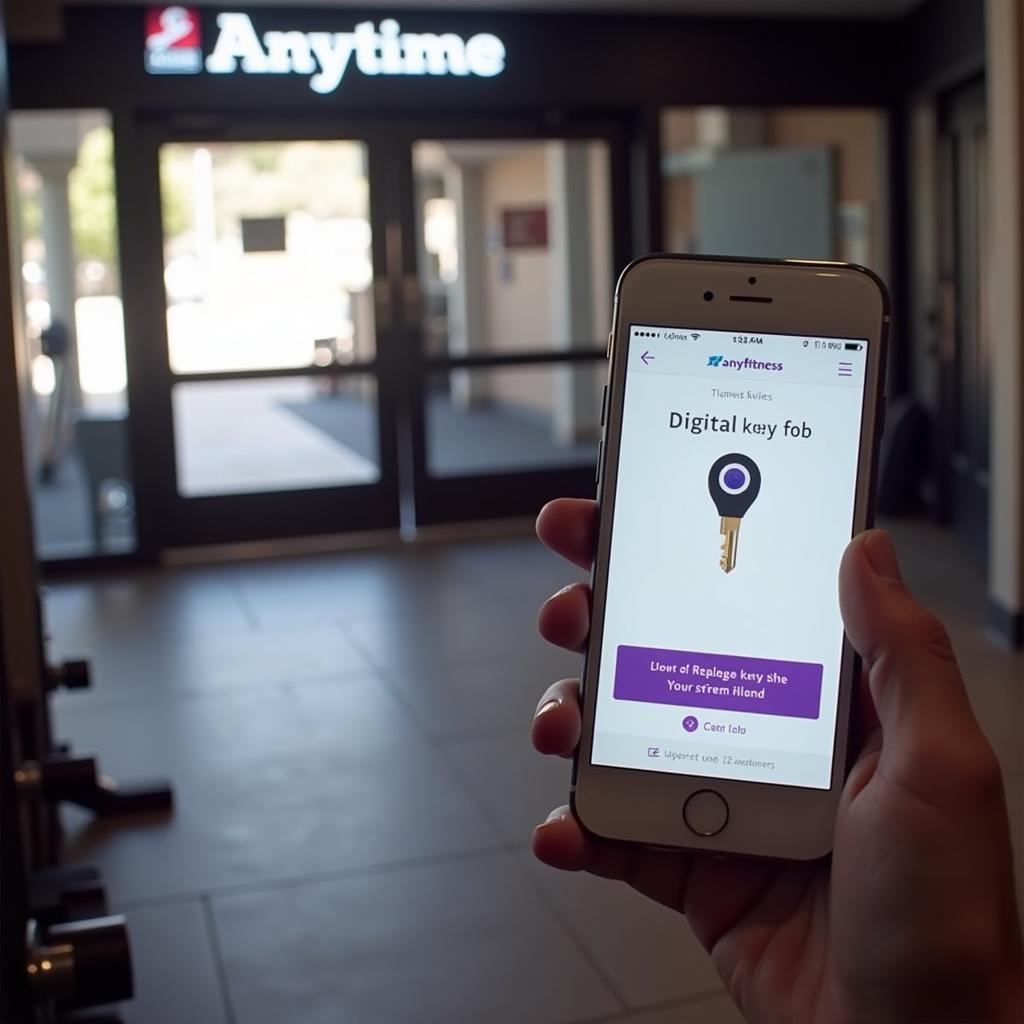 Accessing Anytime Fitness with a Smartphone App