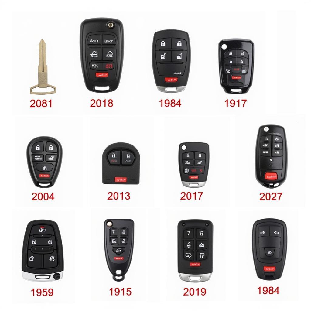 Different Audi A4 Key Fob Types