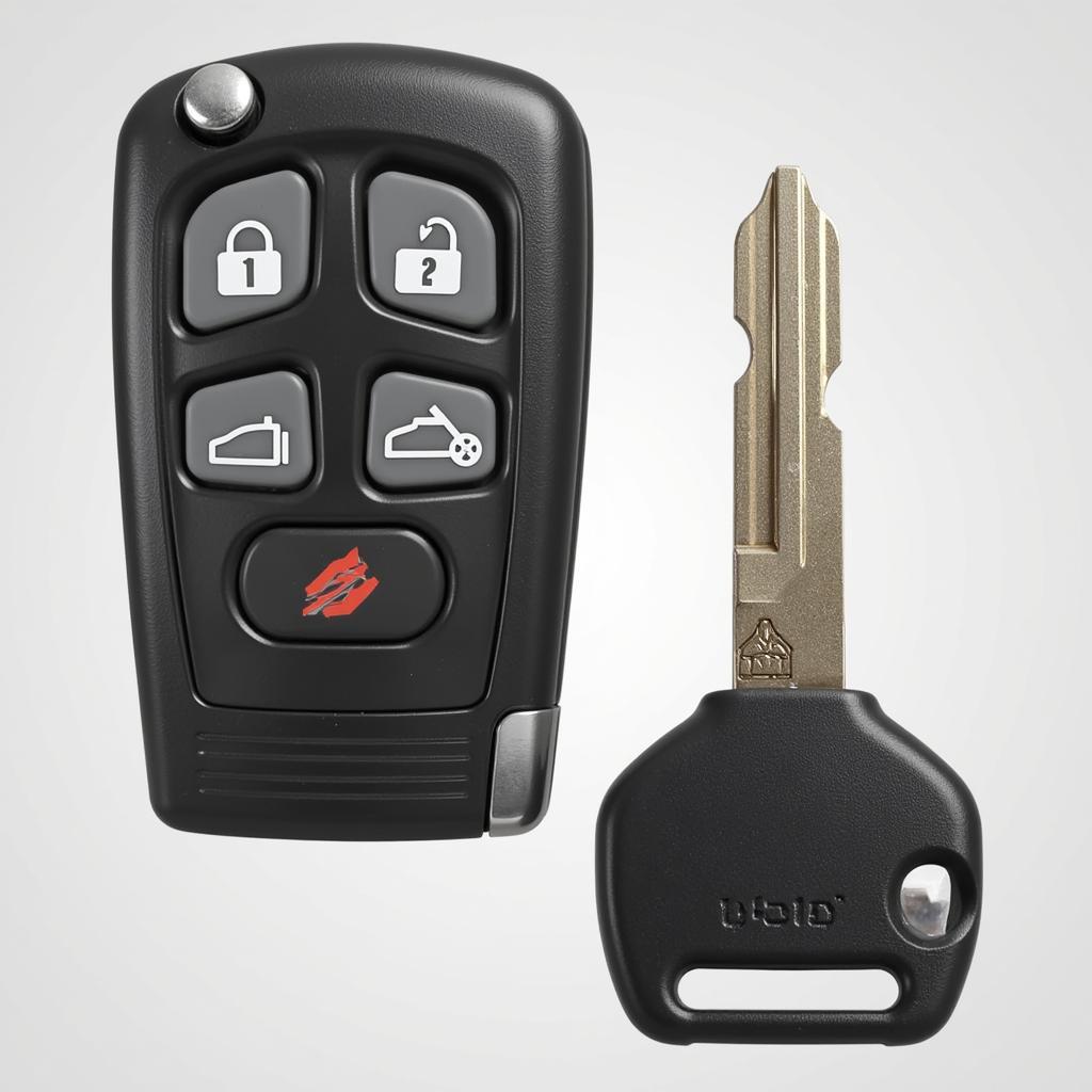 Closed Audi A6 Key Fob Casing