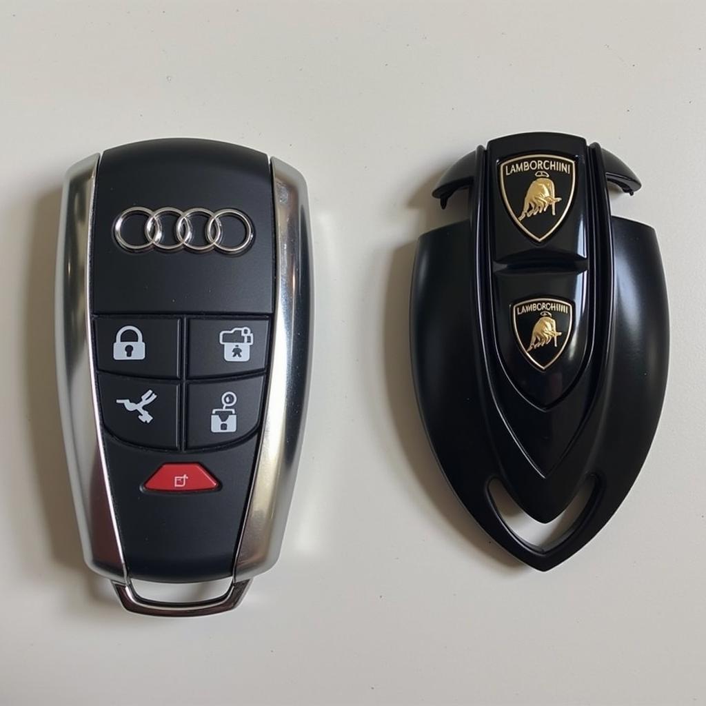 Comparing Audi and Lamborghini Key Fobs