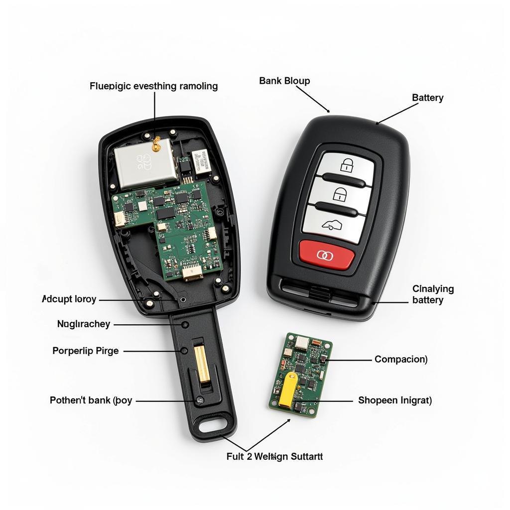 Inside the Audi Key Fob: Battery and Circuit Board