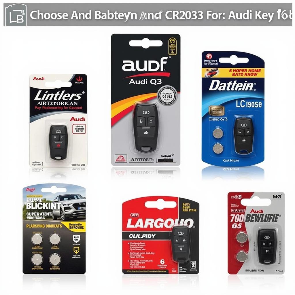 Different CR2032 Battery Types for Audi Q3 Key Fob