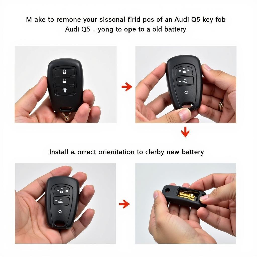 Replacing the battery in an Audi Q5 key fob