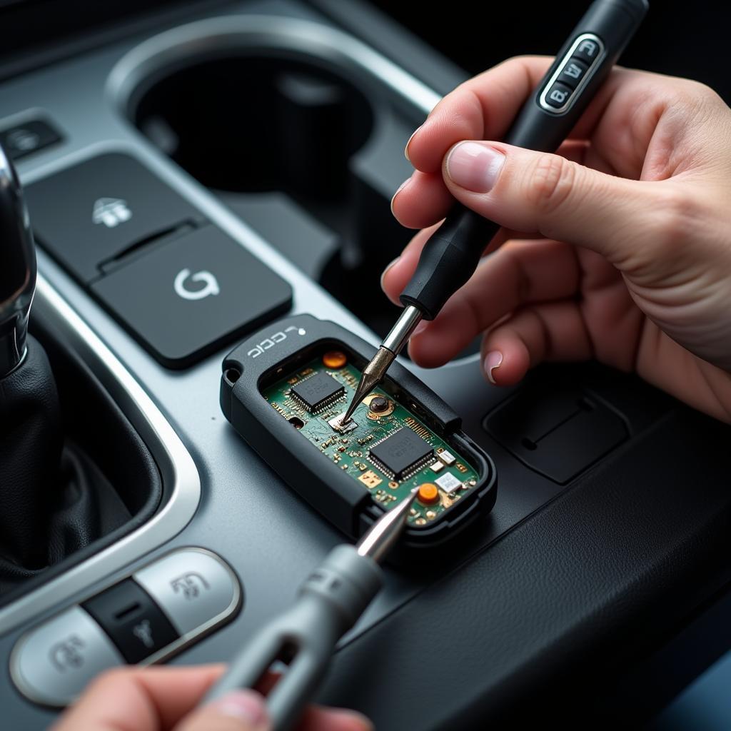 Audi Q5 Key Fob Repair by a Technician