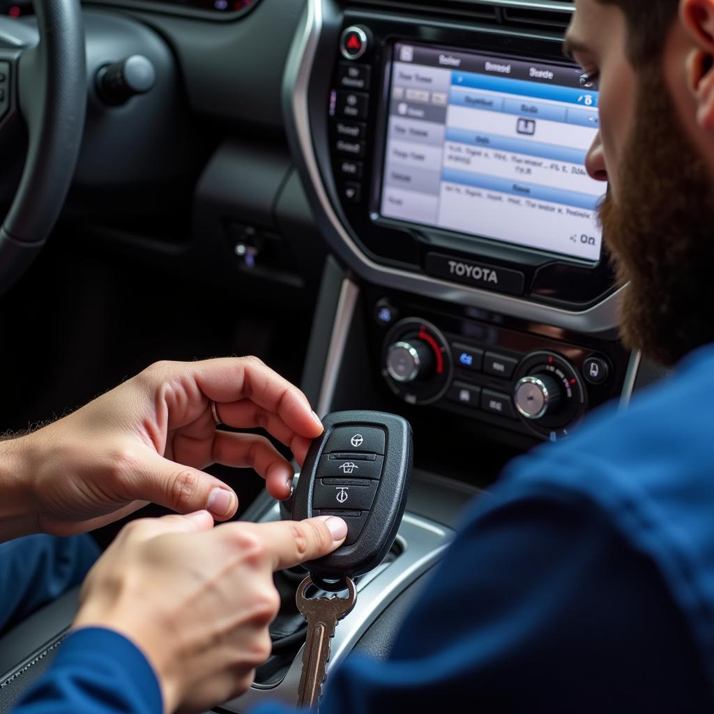 Automotive Locksmith Programming a Toyota Key Fob