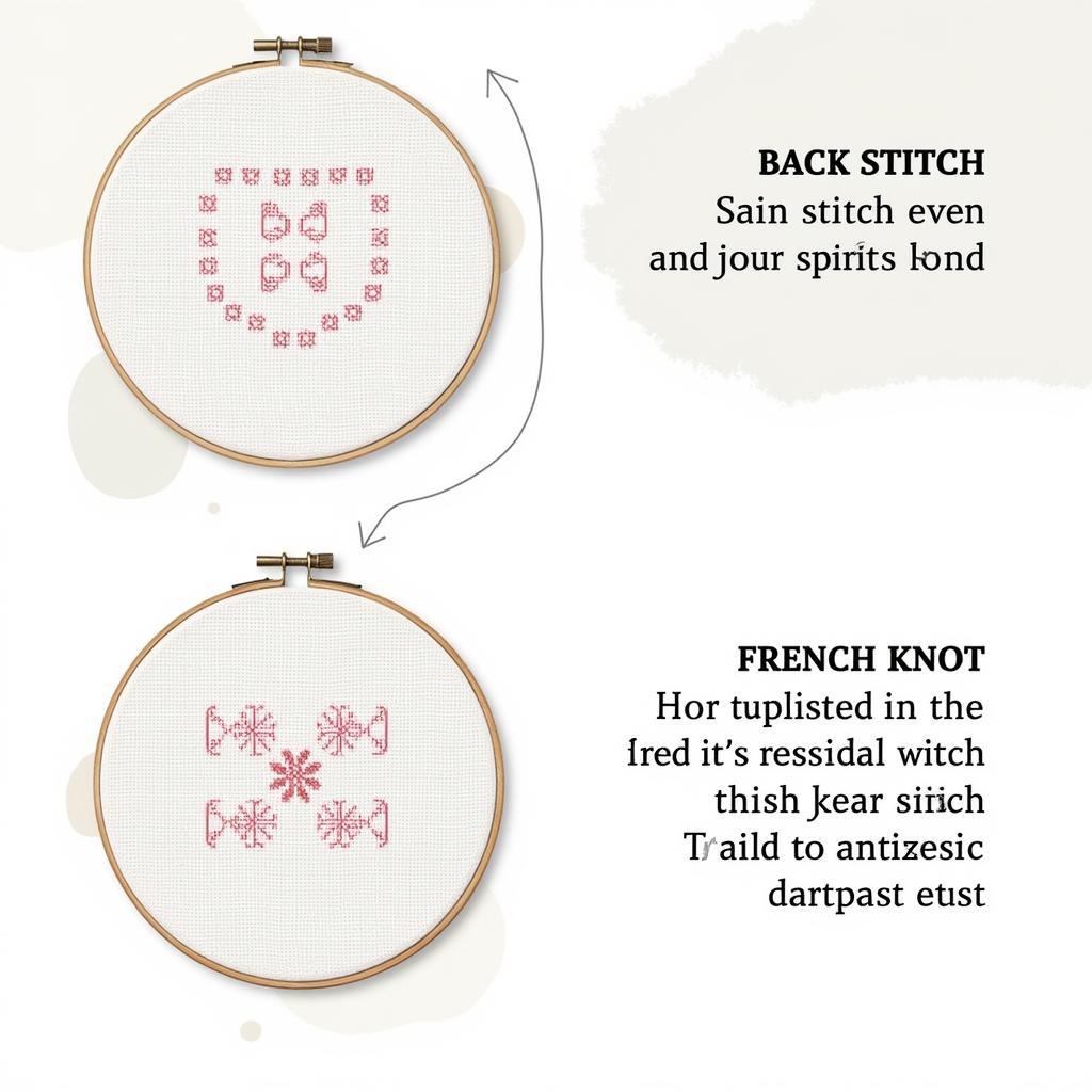 Basic Embroidery Stitches for Key Fobs