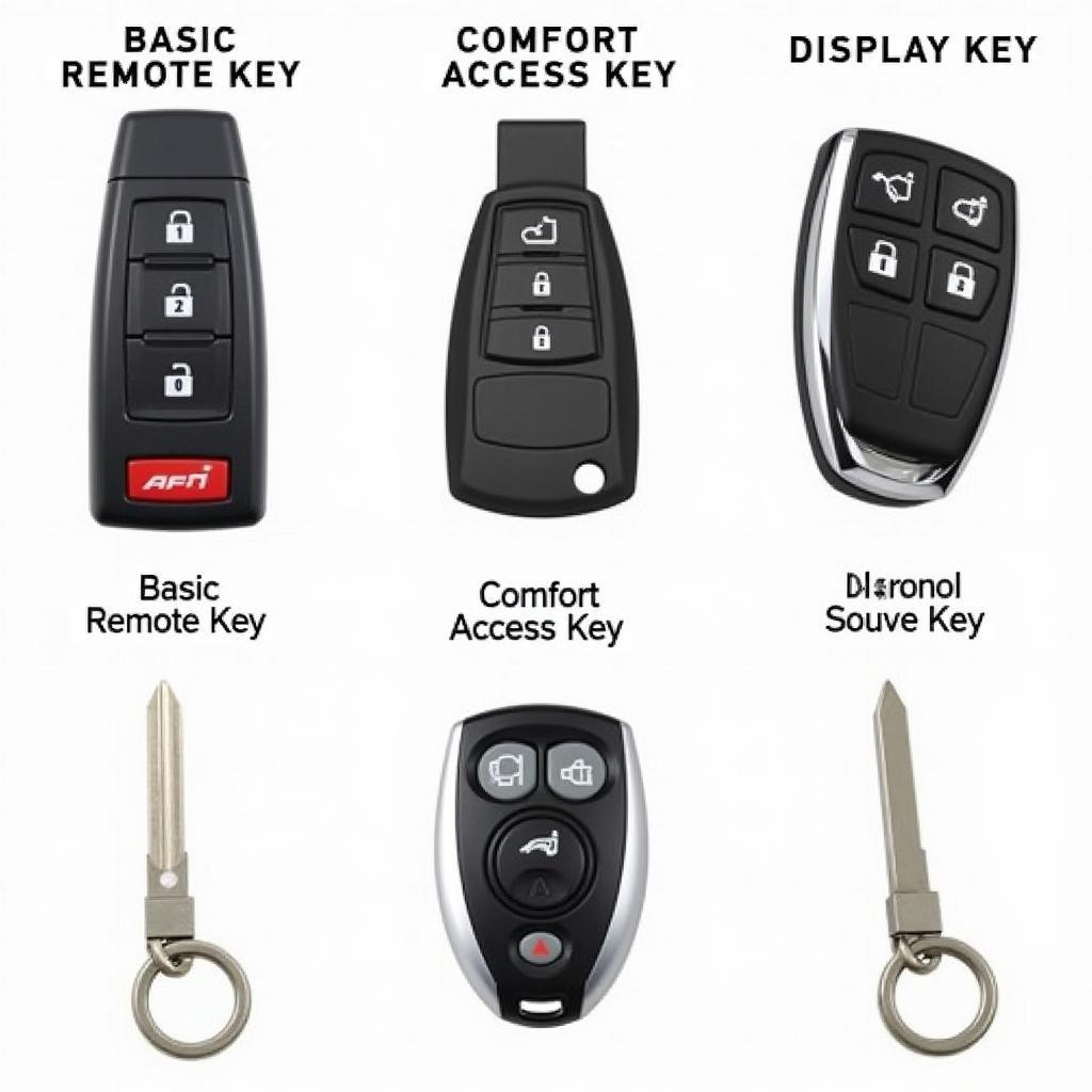 Different BMW 3 Series Key Fob Types