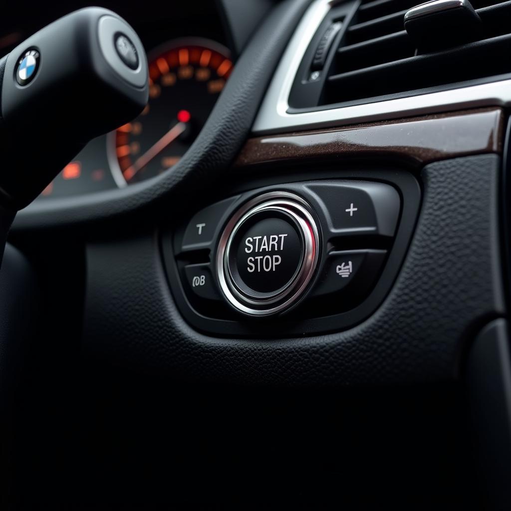 BMW Dashboard Start Button