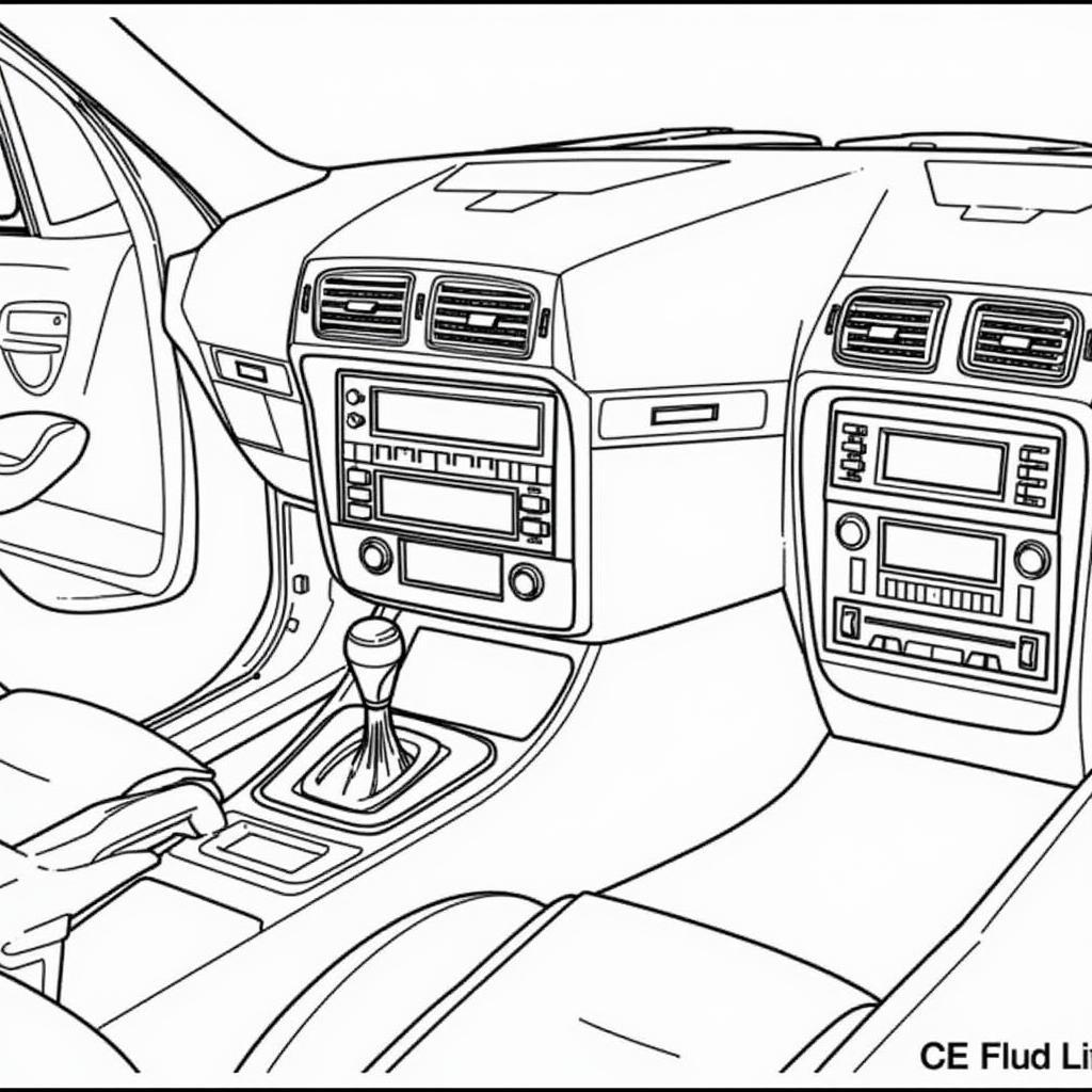 Location of the receiver module in a BMW E46