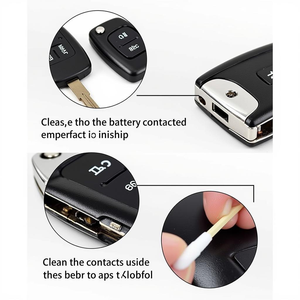 Cleaning BMW Key Fob Battery Contacts