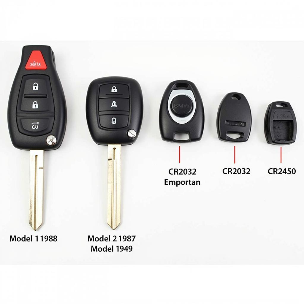 Different BMW Key Fob Battery Types