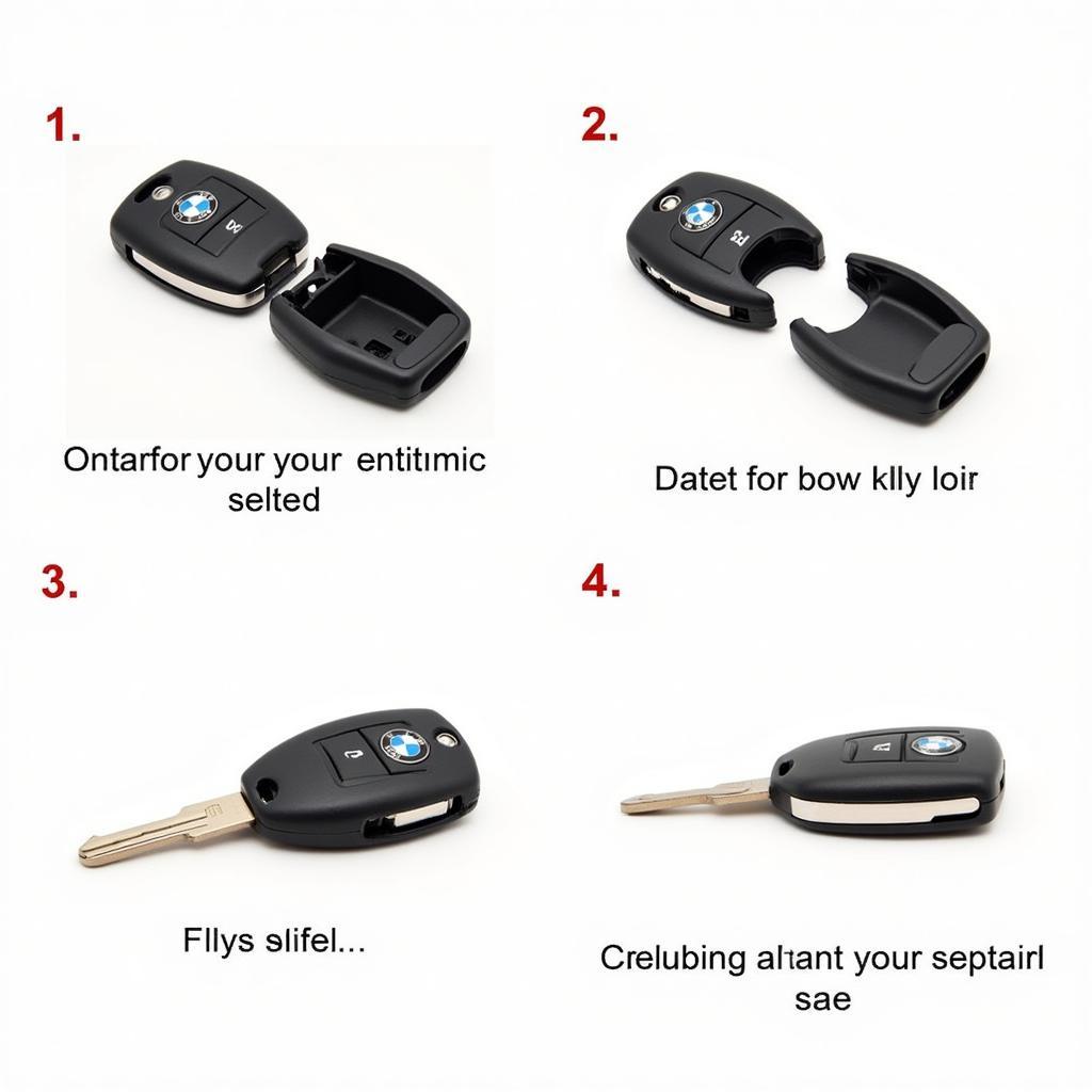 Reassembling a BMW key fob