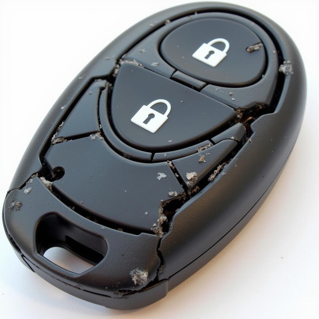 Example of a Damaged Ford Focus Key Fob