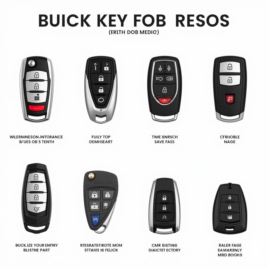 Different Types of Buick Key Fobs