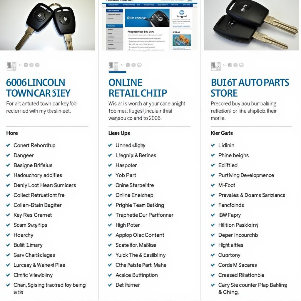 Places to Buy a 2006 Lincoln Town Car Replacement Key Fob