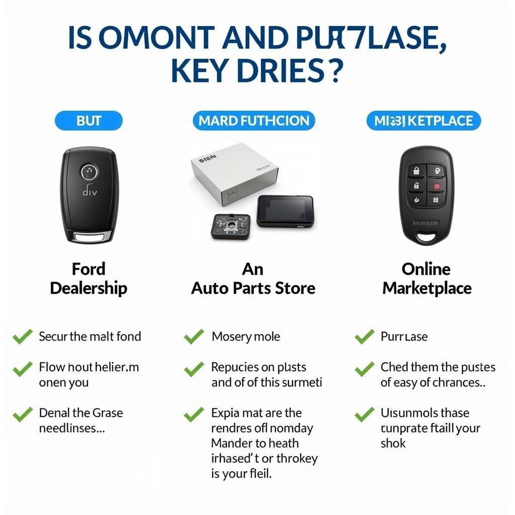 Where to Purchase a 2008 Ford Fusion Key Fob