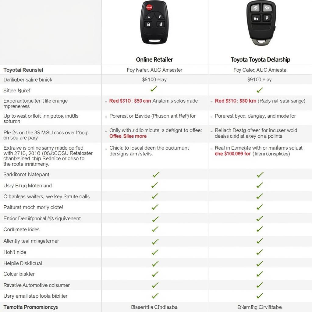 Where to buy a 2010 Toyota Tacoma Key fob - Online retailers, dealerships, and locksmiths.