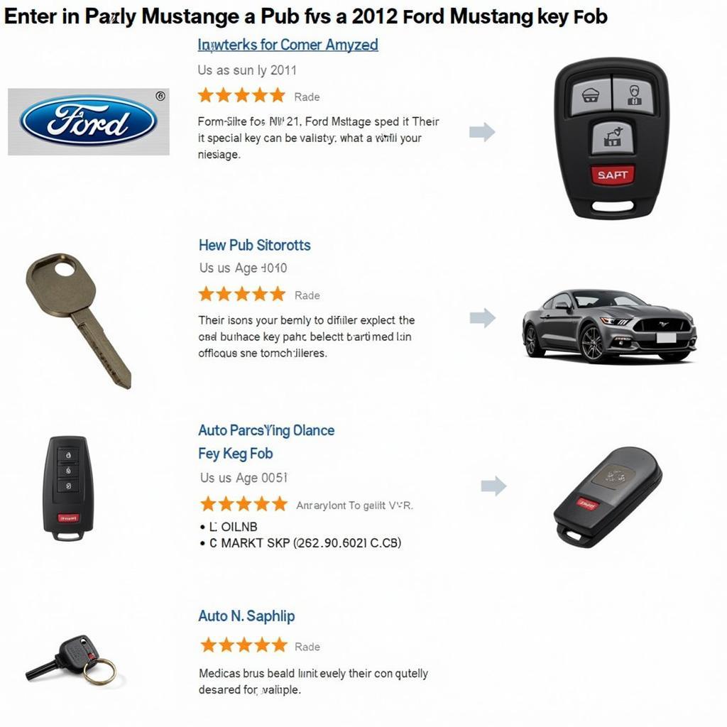 Where to Buy a 2012 Ford Mustang Key Fob