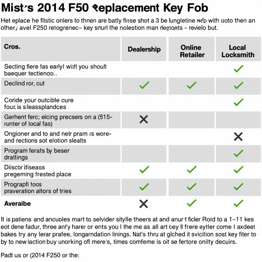 Buying a 2014 F250 Replacement Key Fob