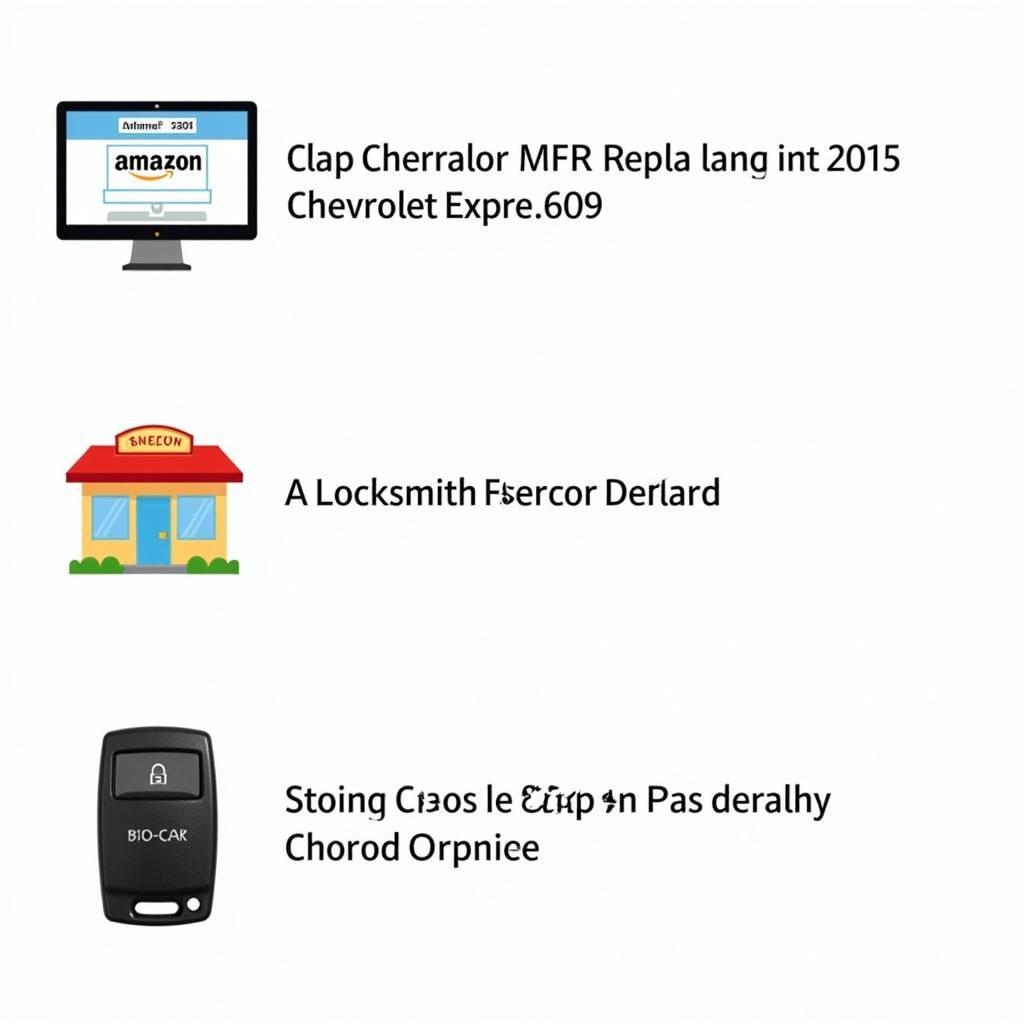 Where to buy a replacement key fob for a 2015 Chevrolet Express 3500