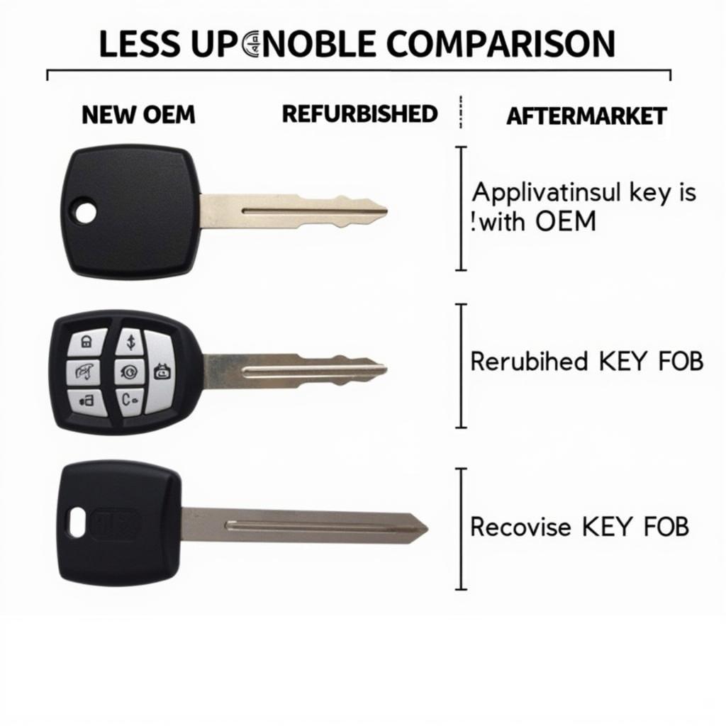 Different C7 Corvette Key Fobs