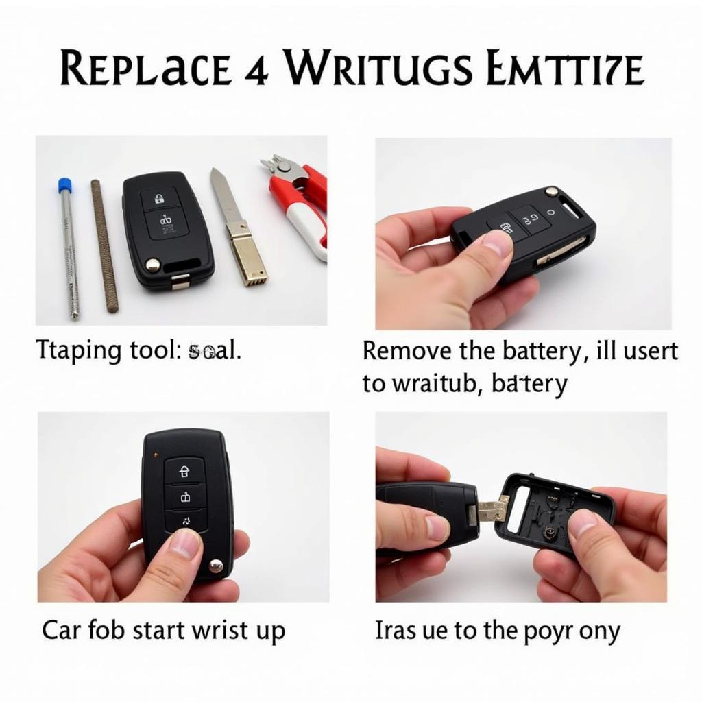 Cadillac CTS Key Fob Battery Replacement Steps