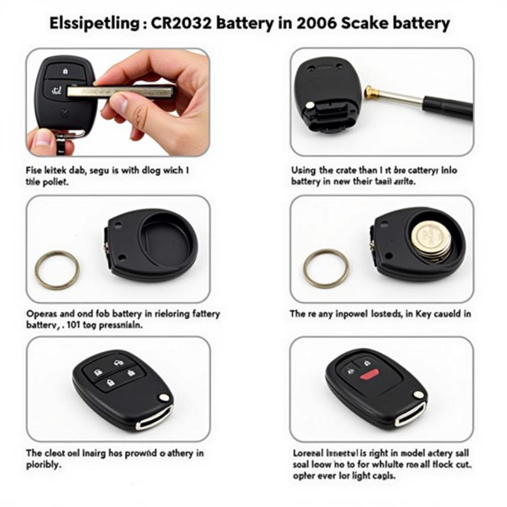 Replacing the battery in a 2006 Cadillac key fob