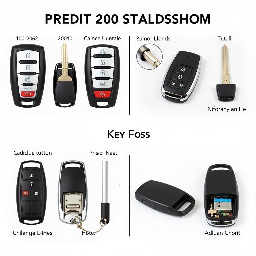 Cadillac SRX Key Fob Types