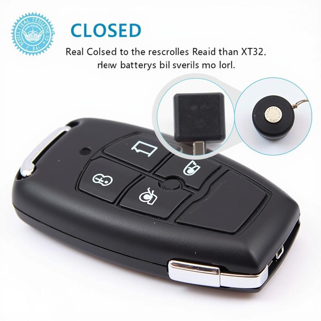 Cadillac XT6 Key Fob with New Battery Installed